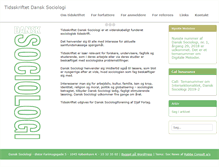 Tablet Screenshot of dansksociologi.dk